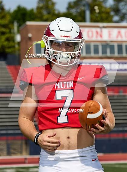 Thumbnail 3 in Milton Football (Preseason Top 25 Photo Shoot) photogallery.