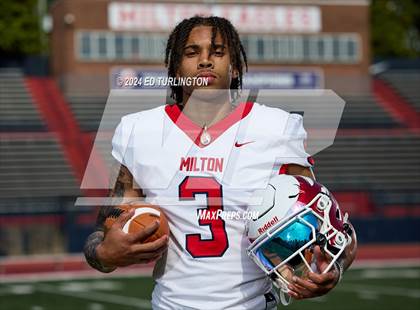 Thumbnail 3 in Milton Football (Preseason Top 25 Photo Shoot) photogallery.