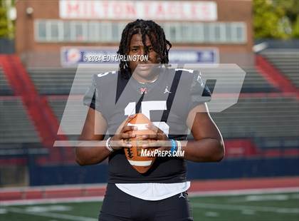 Thumbnail 2 in Milton Football (Preseason Top 25 Photo Shoot) photogallery.