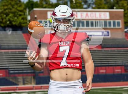 Thumbnail 1 in Milton Football (Preseason Top 25 Photo Shoot) photogallery.