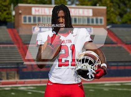 Thumbnail 2 in Milton Football (Preseason Top 25 Photo Shoot) photogallery.