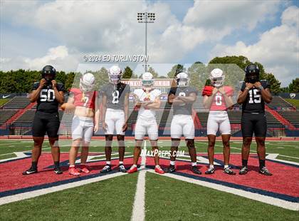 Thumbnail 2 in Milton Football (Preseason Top 25 Photo Shoot) photogallery.