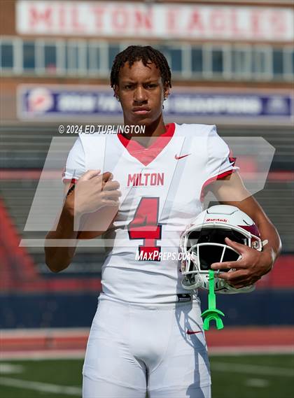 Thumbnail 2 in Milton Football (Preseason Top 25 Photo Shoot) photogallery.