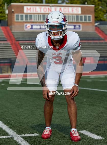 Thumbnail 3 in Milton Football (Preseason Top 25 Photo Shoot) photogallery.