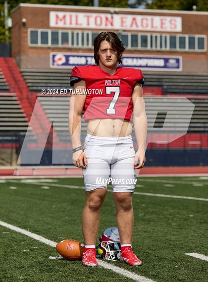 Thumbnail 1 in Milton Football (Preseason Top 25 Photo Shoot) photogallery.