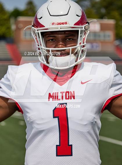 Thumbnail 2 in Milton Football (Preseason Top 25 Photo Shoot) photogallery.