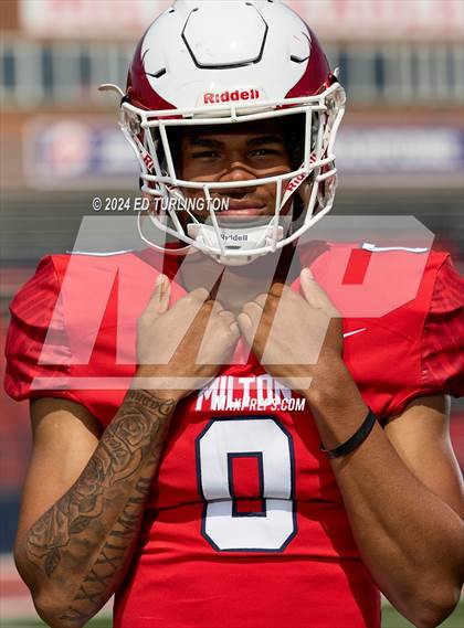 Thumbnail 3 in Milton Football (Preseason Top 25 Photo Shoot) photogallery.
