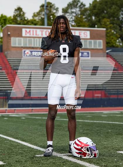 Thumbnail 2 in Milton Football (Preseason Top 25 Photo Shoot) photogallery.