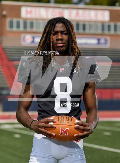 Thumbnail 2 in Milton Football (Preseason Top 25 Photo Shoot) photogallery.