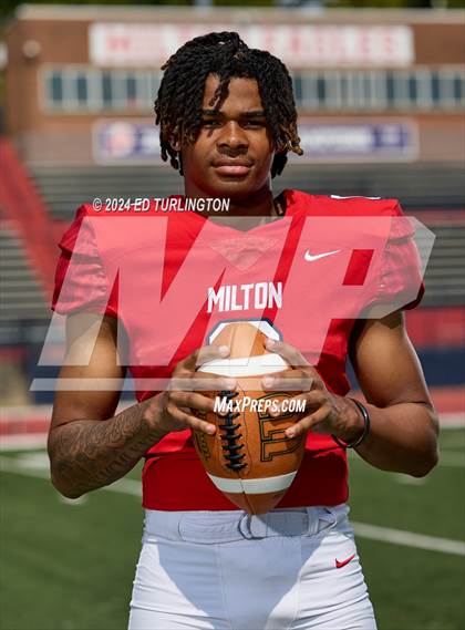 Thumbnail 1 in Milton Football (Preseason Top 25 Photo Shoot) photogallery.