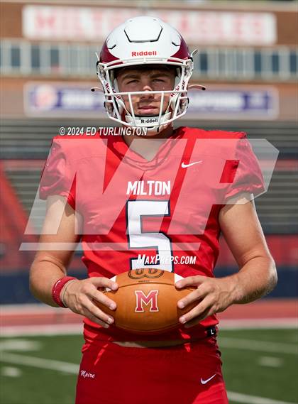 Thumbnail 2 in Milton Football (Preseason Top 25 Photo Shoot) photogallery.