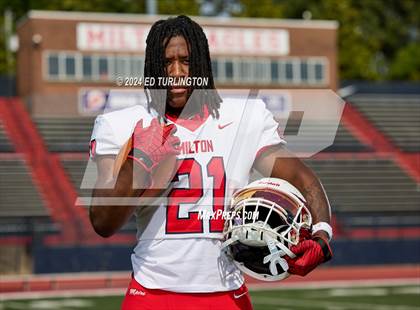 Thumbnail 3 in Milton Football (Preseason Top 25 Photo Shoot) photogallery.