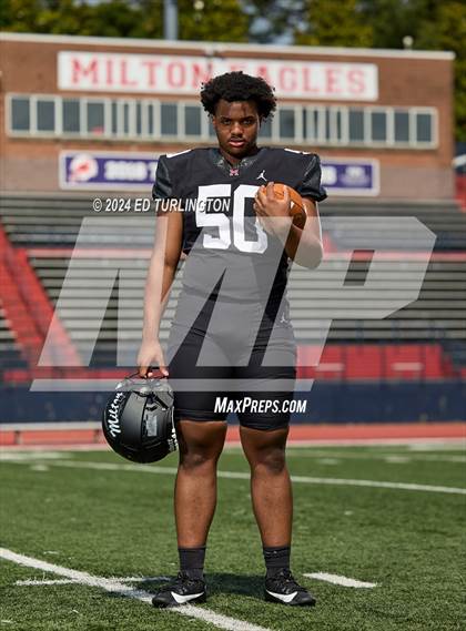 Thumbnail 3 in Milton Football (Preseason Top 25 Photo Shoot) photogallery.