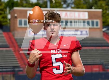 Thumbnail 1 in Milton Football (Preseason Top 25 Photo Shoot) photogallery.