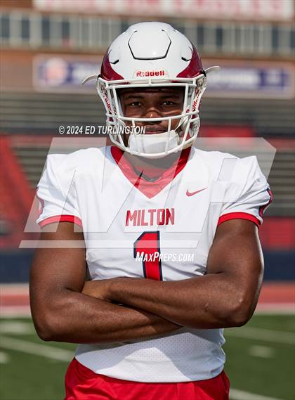 Thumbnail 3 in Milton Football (Preseason Top 25 Photo Shoot) photogallery.