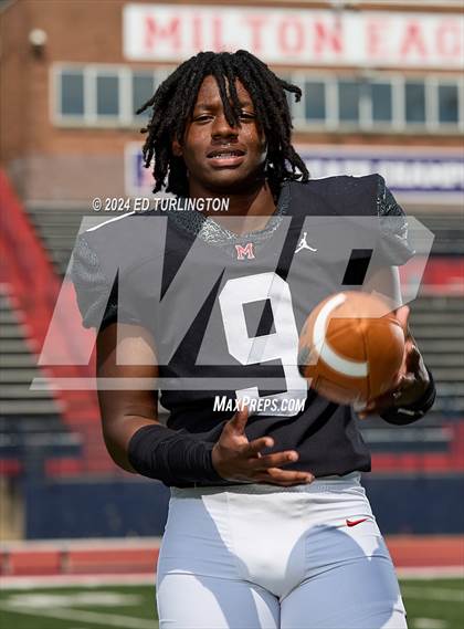 Thumbnail 3 in Milton Football (Preseason Top 25 Photo Shoot) photogallery.