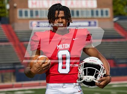 Thumbnail 1 in Milton Football (Preseason Top 25 Photo Shoot) photogallery.