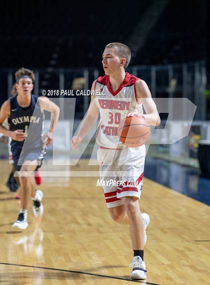 Thumbnail 2 in Kennedy Catholic vs. Olympia photogallery.