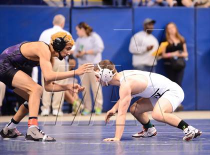 Thumbnail 3 in NCHSAA 4A Wrestling Championships photogallery.