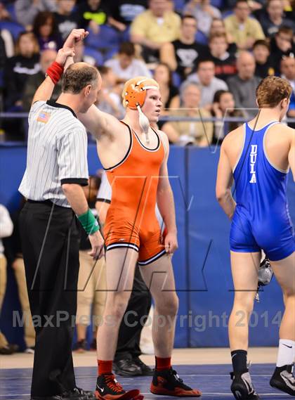 Thumbnail 3 in NCHSAA 4A Wrestling Championships photogallery.
