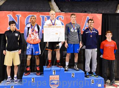 Thumbnail 1 in NCHSAA 4A Wrestling Championships photogallery.