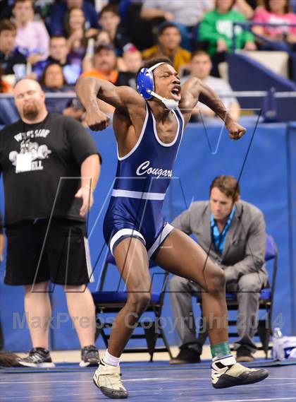 Thumbnail 1 in NCHSAA 4A Wrestling Championships photogallery.