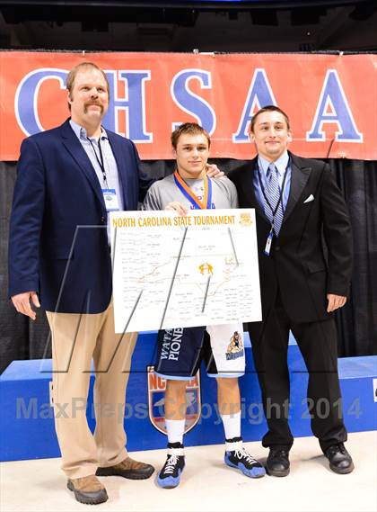 Thumbnail 2 in NCHSAA 4A Wrestling Championships photogallery.