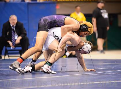Thumbnail 2 in NCHSAA 4A Wrestling Championships photogallery.
