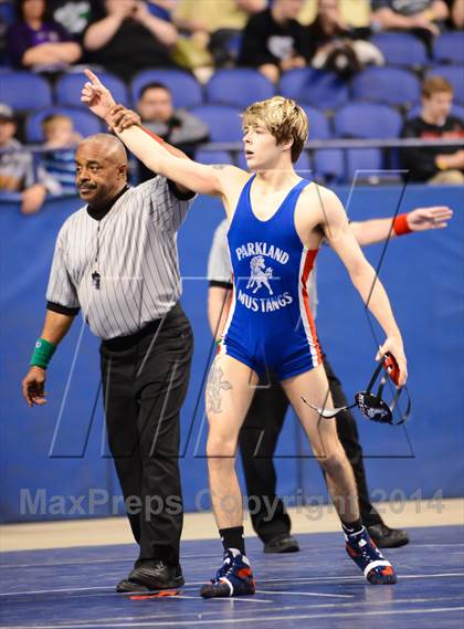 Thumbnail 3 in NCHSAA 4A Wrestling Championships photogallery.
