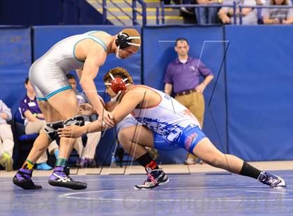 Thumbnail 2 in NCHSAA 4A Wrestling Championships photogallery.