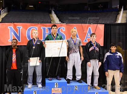 Thumbnail 1 in NCHSAA 4A Wrestling Championships photogallery.