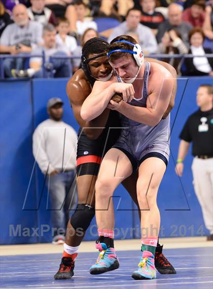 Thumbnail 2 in NCHSAA 4A Wrestling Championships photogallery.