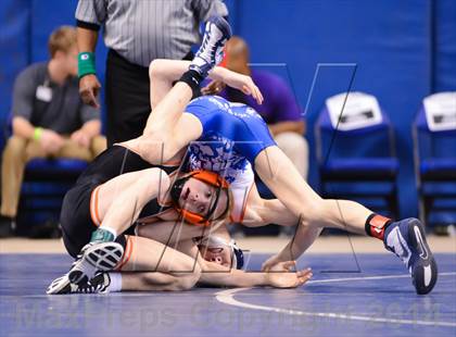 Thumbnail 3 in NCHSAA 4A Wrestling Championships photogallery.