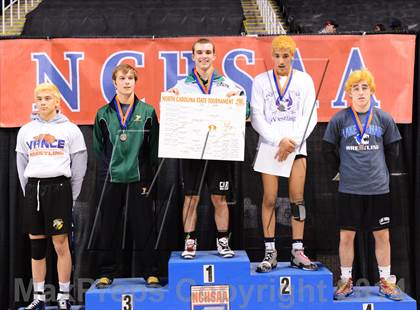Thumbnail 1 in NCHSAA 4A Wrestling Championships photogallery.
