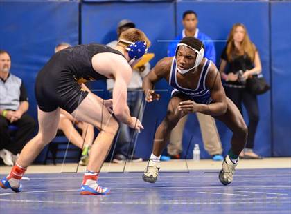 Thumbnail 3 in NCHSAA 4A Wrestling Championships photogallery.