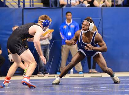 Thumbnail 1 in NCHSAA 4A Wrestling Championships photogallery.