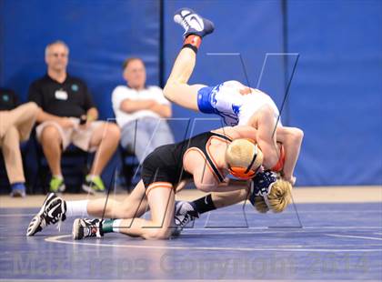 Thumbnail 3 in NCHSAA 4A Wrestling Championships photogallery.