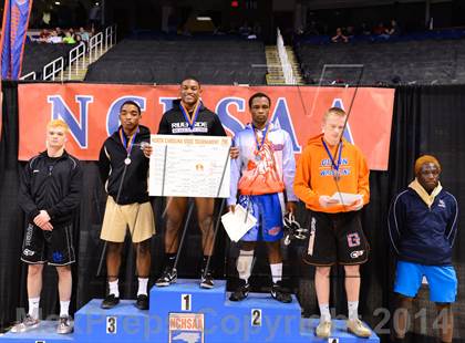 Thumbnail 3 in NCHSAA 4A Wrestling Championships photogallery.