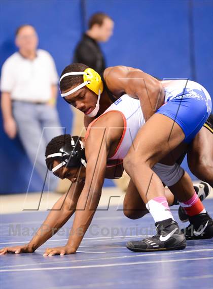 Thumbnail 1 in NCHSAA 4A Wrestling Championships photogallery.