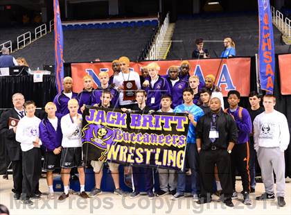 Thumbnail 2 in NCHSAA 4A Wrestling Championships photogallery.