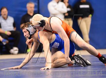 Thumbnail 3 in NCHSAA 4A Wrestling Championships photogallery.