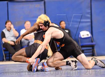 Thumbnail 3 in NCHSAA 4A Wrestling Championships photogallery.