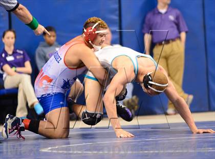 Thumbnail 1 in NCHSAA 4A Wrestling Championships photogallery.