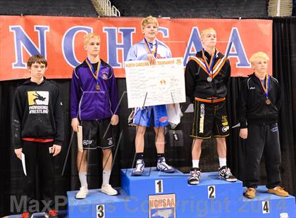 Thumbnail 3 in NCHSAA 4A Wrestling Championships photogallery.
