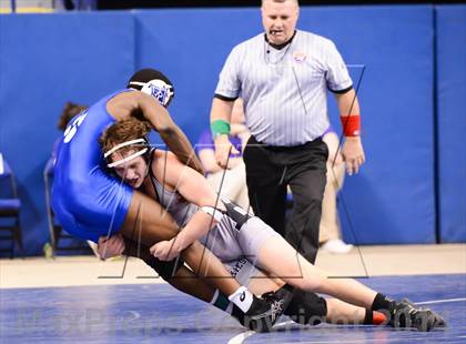 Thumbnail 3 in NCHSAA 4A Wrestling Championships photogallery.