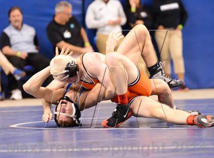 Thumbnail 2 in NCHSAA 4A Wrestling Championships photogallery.