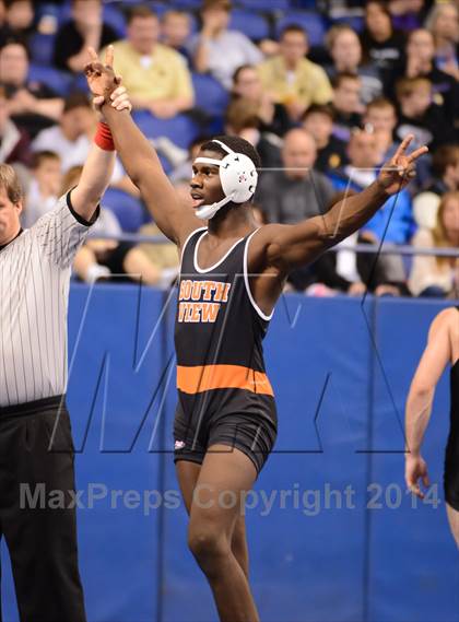 Thumbnail 3 in NCHSAA 4A Wrestling Championships photogallery.