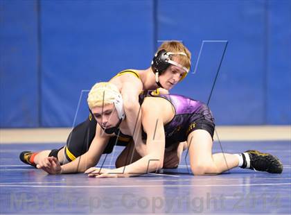 Thumbnail 2 in NCHSAA 4A Wrestling Championships photogallery.
