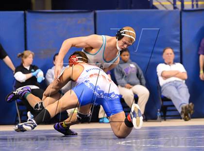 Thumbnail 1 in NCHSAA 4A Wrestling Championships photogallery.