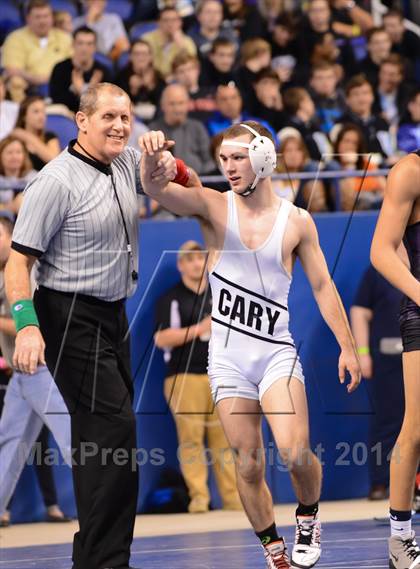 Thumbnail 1 in NCHSAA 4A Wrestling Championships photogallery.